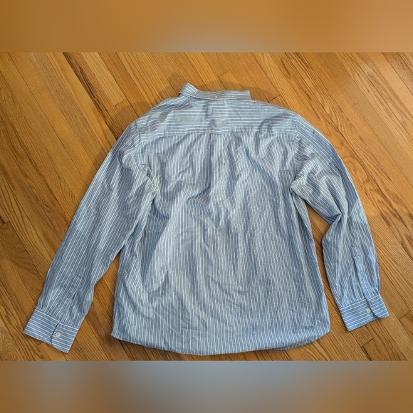 St. John's Bay Light Blue Striped Casual Shirt - Picture 4 of 4